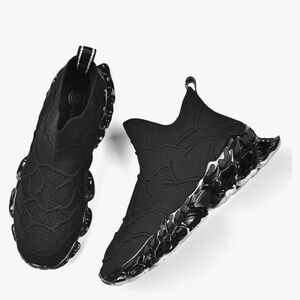 NWOT - Black Slip-On Sneakers - Unknown Brand